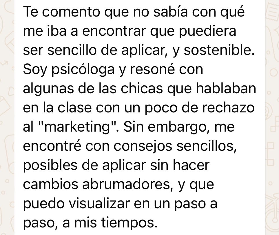 Testimonio Masterclass Enciende tu 1:1